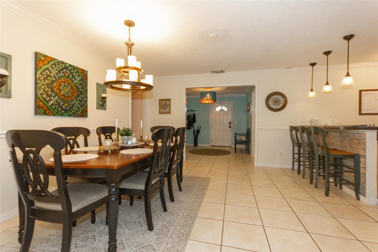 Dining room looking towards front door - 12231 KELLY LN, THONOTOSASSA
