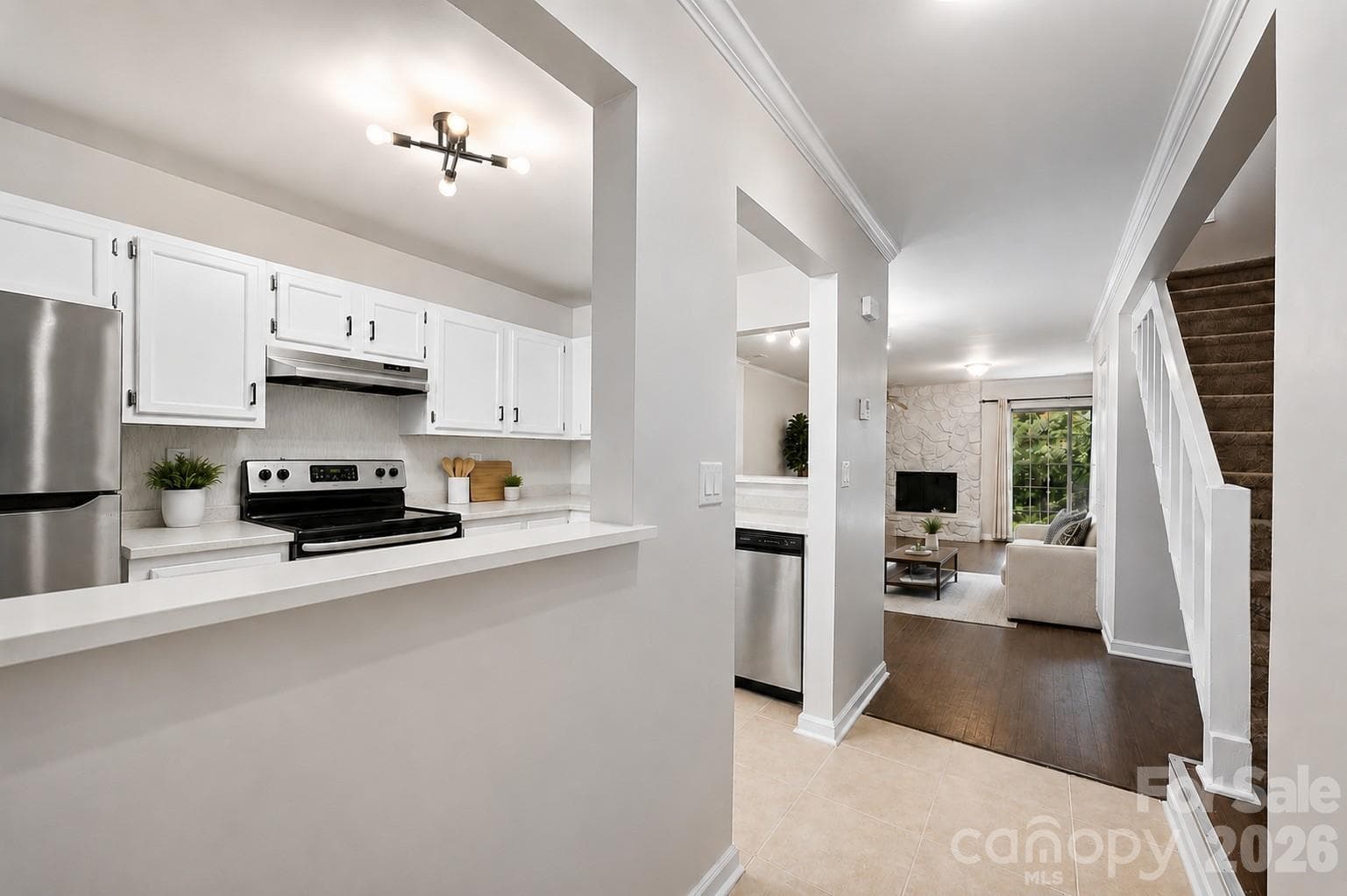 virtually staged to show potential - 6216 Windsor Gate Lane, Charlotte