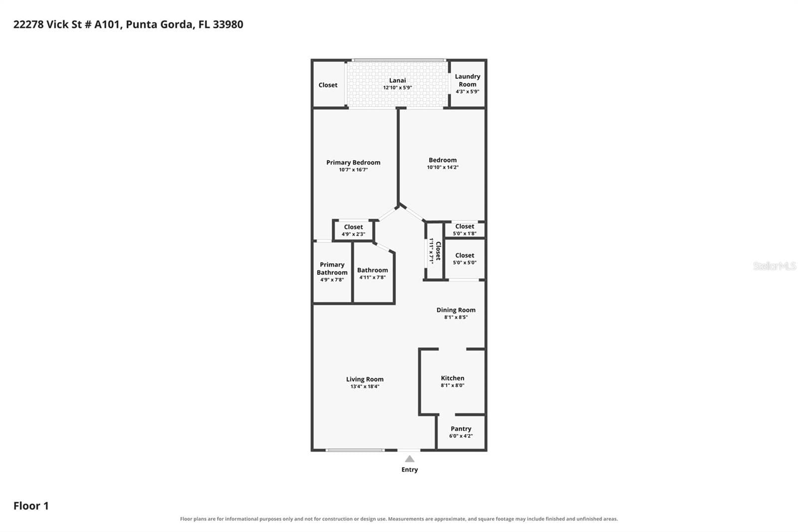 Floorplan - 22278 VICK ST #A101, PORT CHARLOTTE