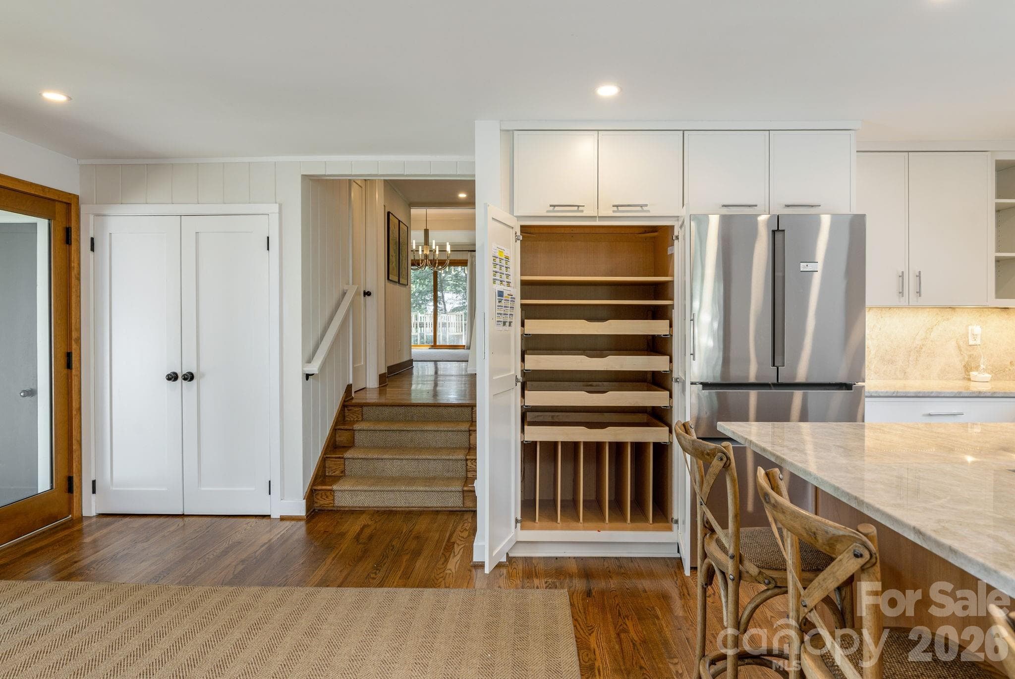 Customized kitchen storage - 28 Forest Road, Asheville