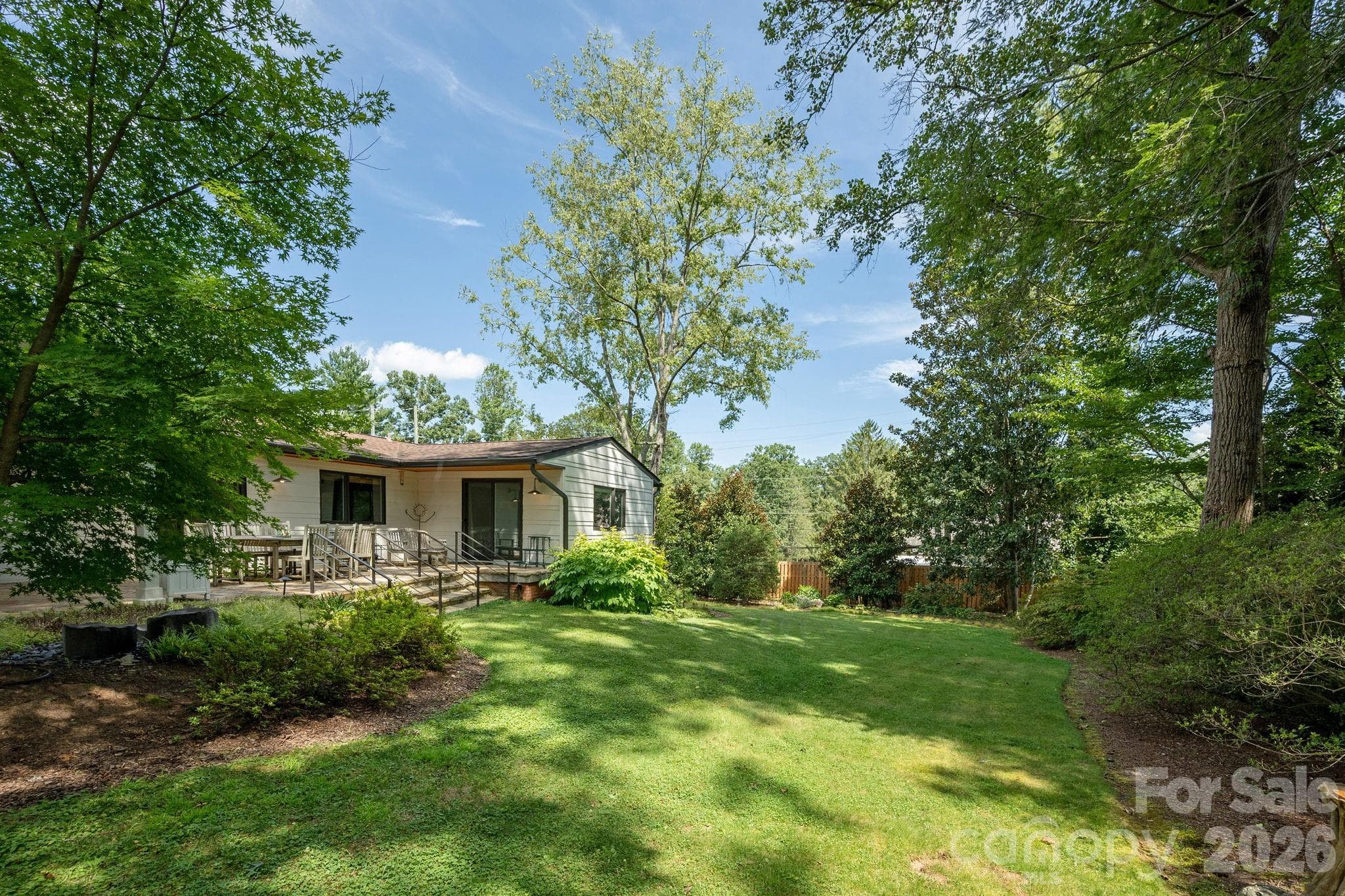 Beautifully landscaped lawn - 28 Forest Road, Asheville