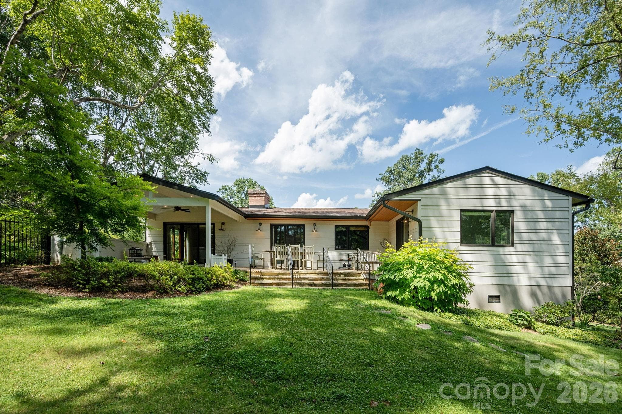 Very private side yard - 28 Forest Road, Asheville