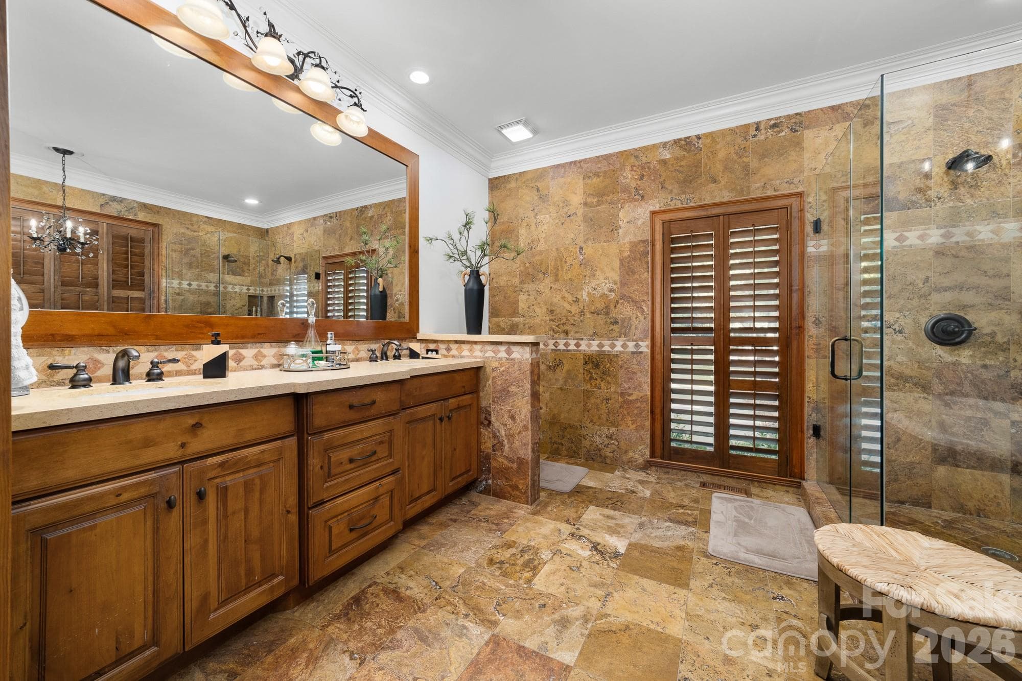 dual sinks and glass shower - 21300 Blakely Shores Drive, Cornelius