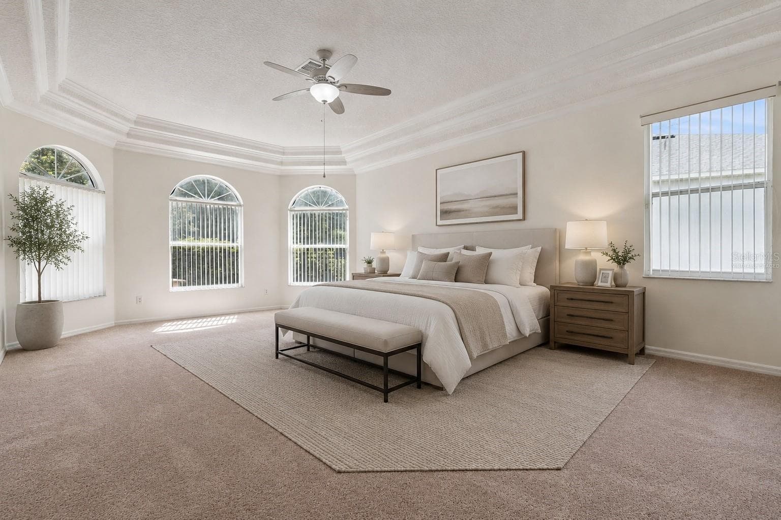 Virtually Staged - Primary Bedroom - 2436 FAWNLAKE TRL, ORLANDO