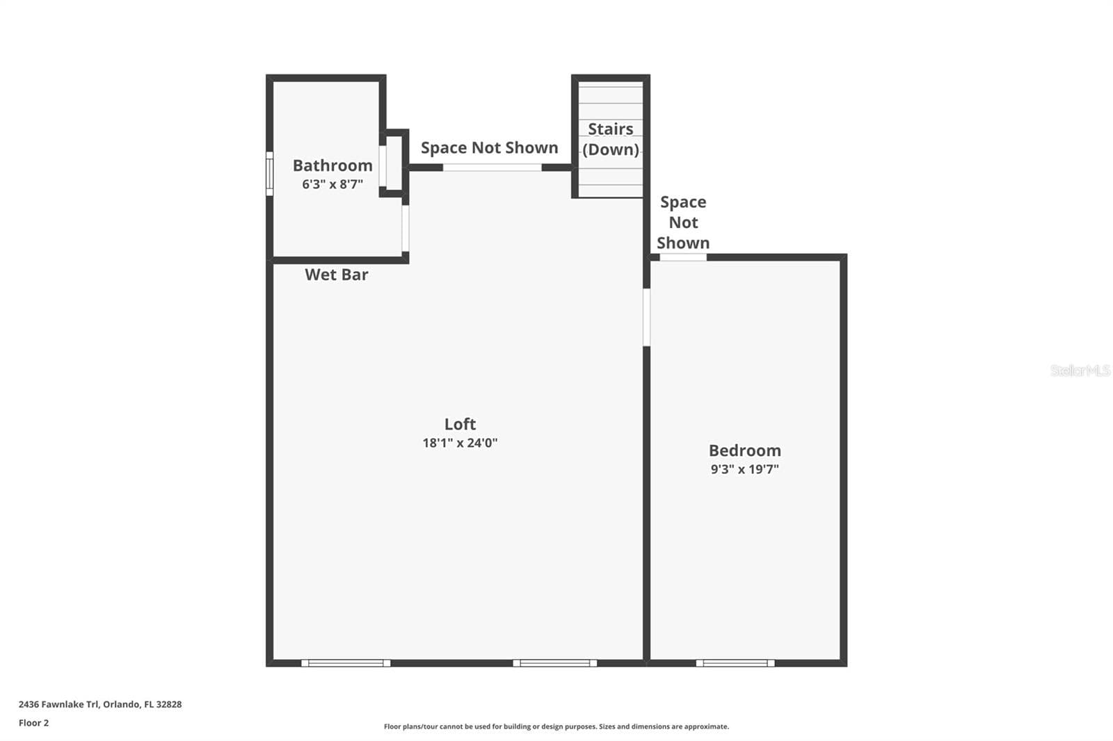 2nd Floor Plan - 2436 FAWNLAKE TRL, ORLANDO