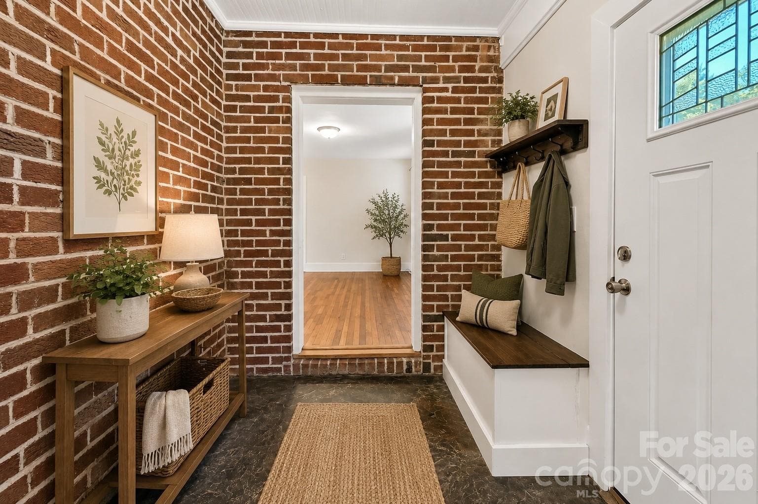 Virtually staged - Entry Foyer / Flex Space 79 Sq Ft. - 10 Enka Oak Street, Candler