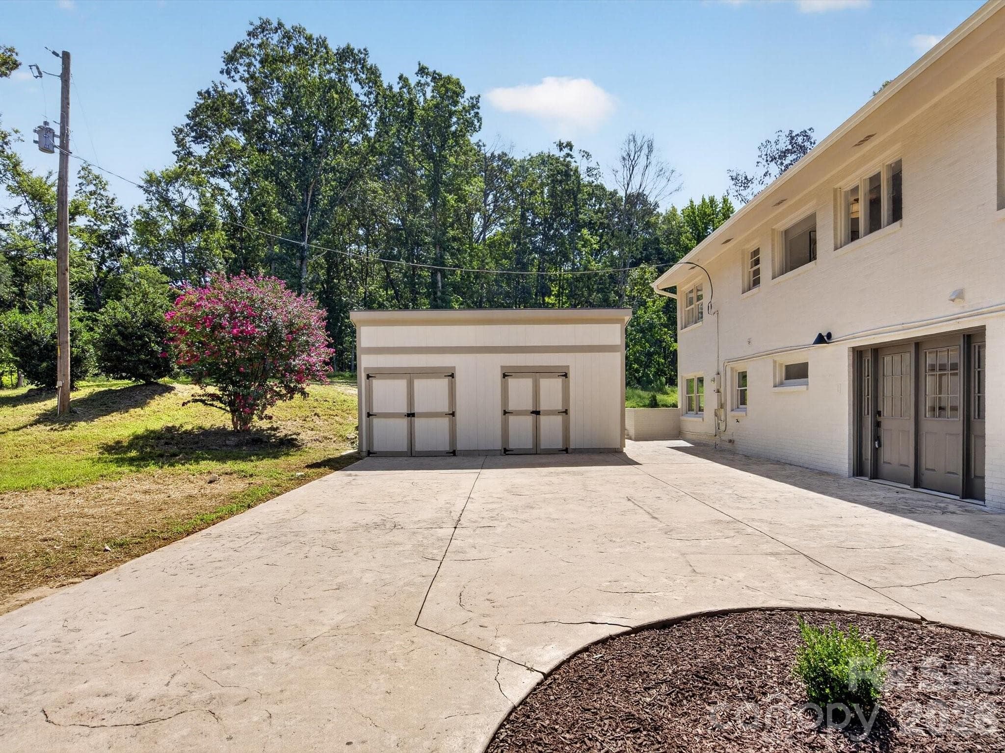 Oversized detached shed for workshop or storage - 2532 Sam Newell Road, Matthews