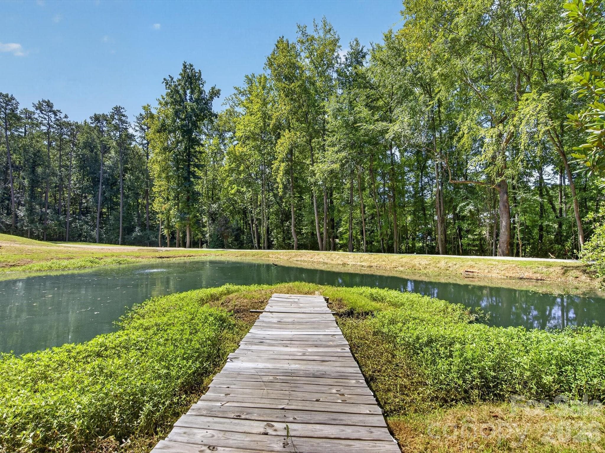 Enjoy fishing off the boardwalk. - 2532 Sam Newell Road, Matthews
