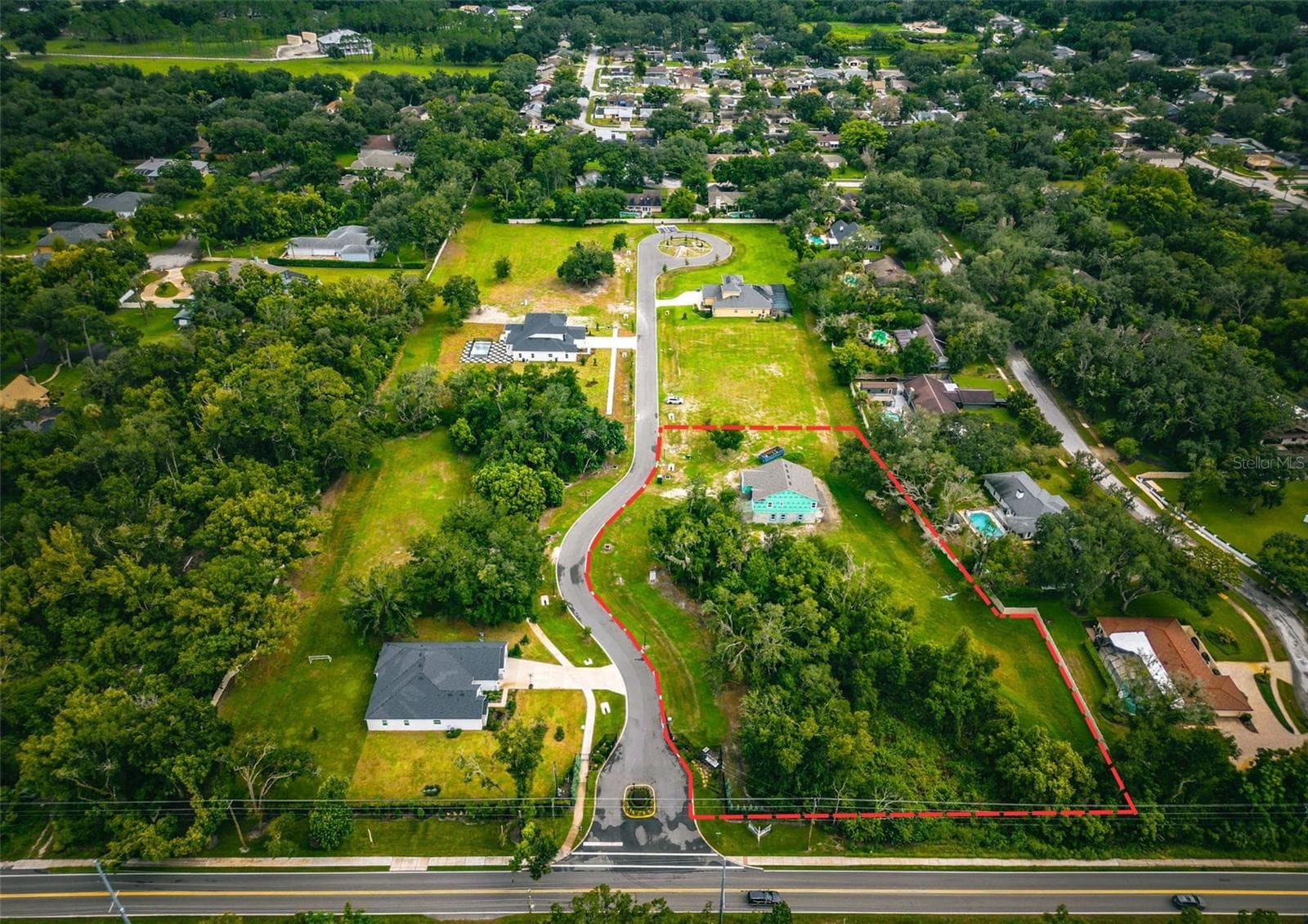 Drone photo of community - 18460 PURPLE CREEK LN, LUTZ