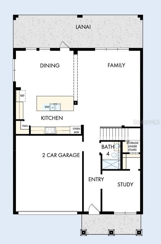 Floor Plan First Floor - 2926 W ELLIS DR, TAMPA