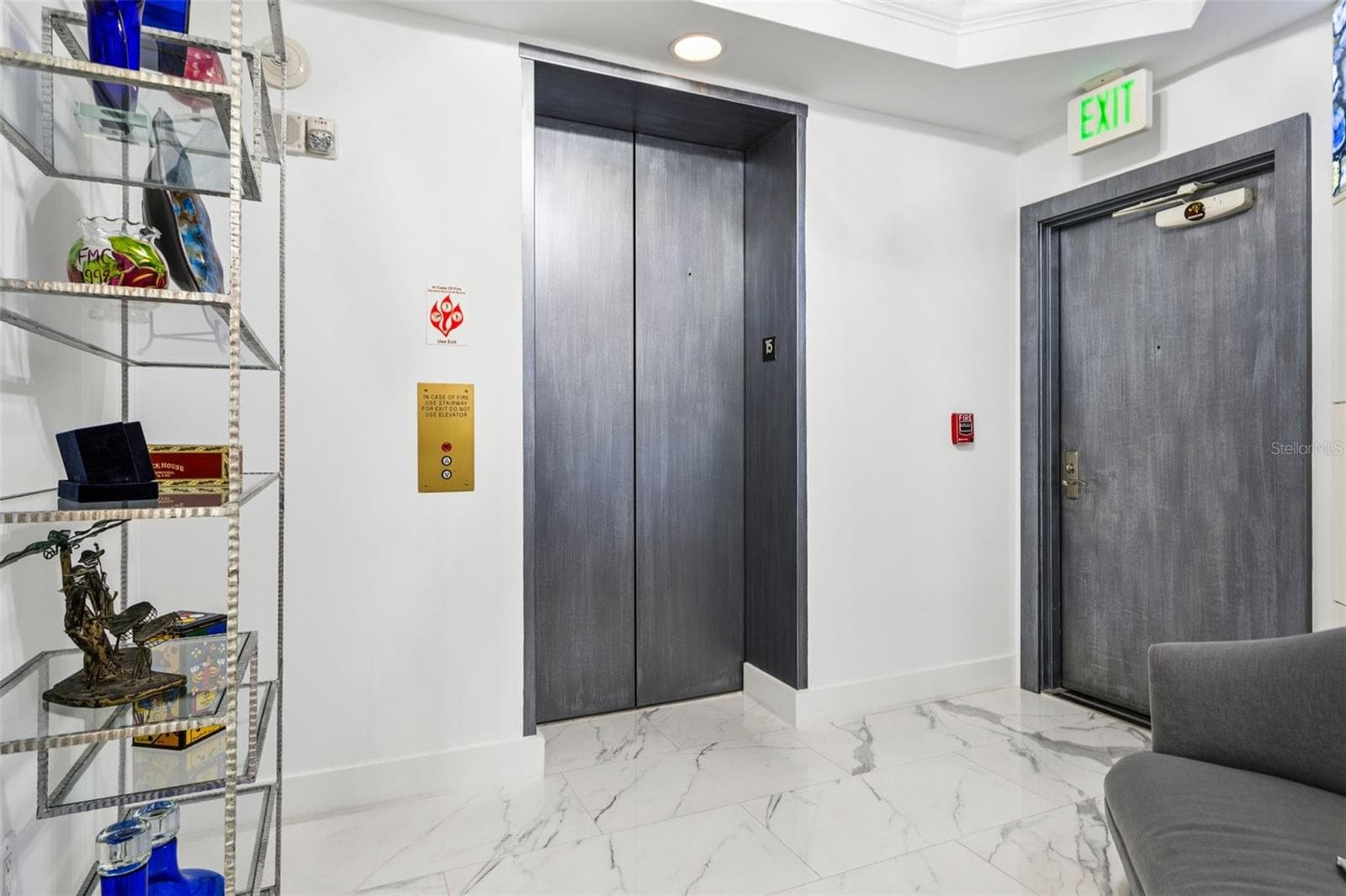 Private Elevator Entrance to Unit 1501 - 5823 BOWEN DANIEL DR #1501, TAMPA