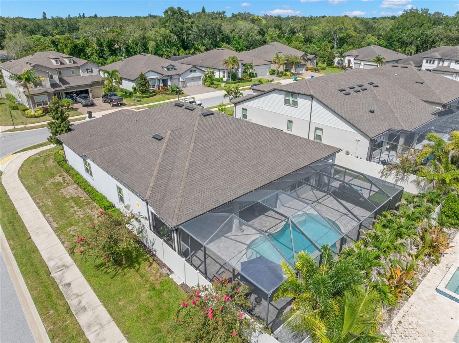 Aerial view - 1528 FOREST GLEN CT, PALM HARBOR