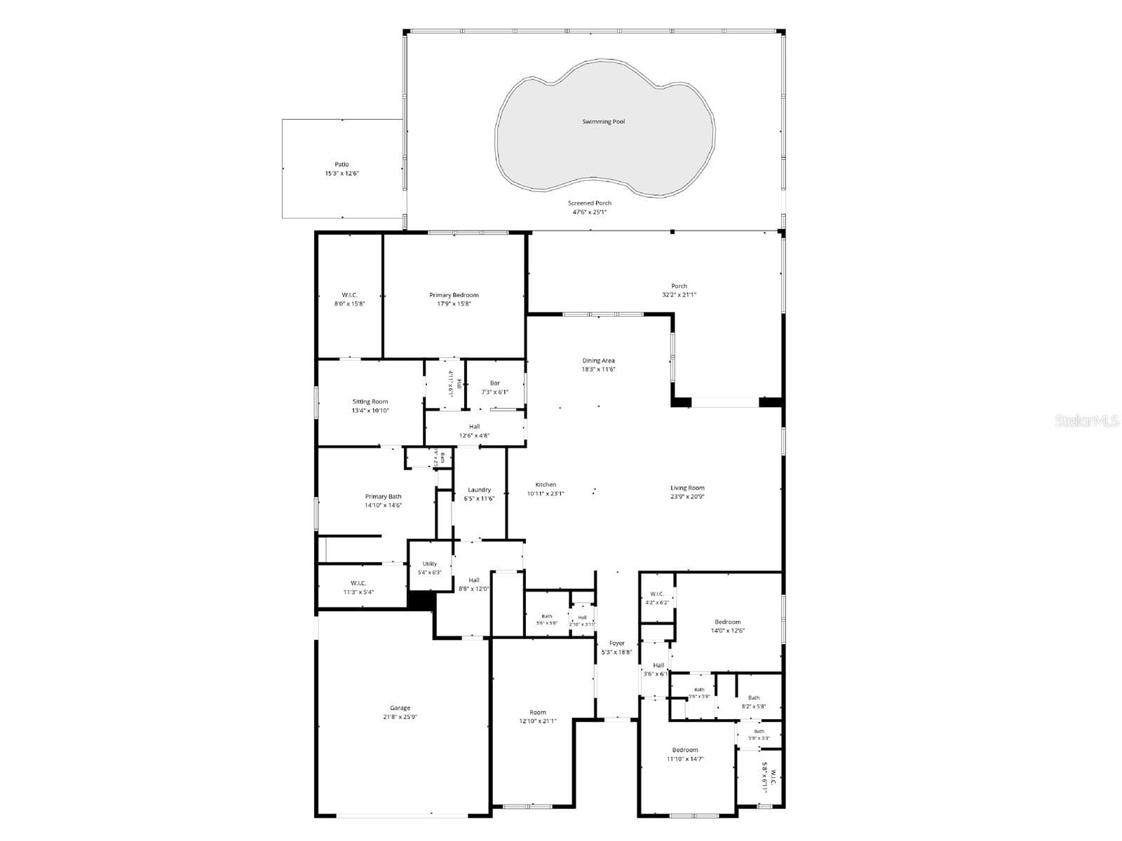 Floor Plan - 1528 FOREST GLEN CT, PALM HARBOR