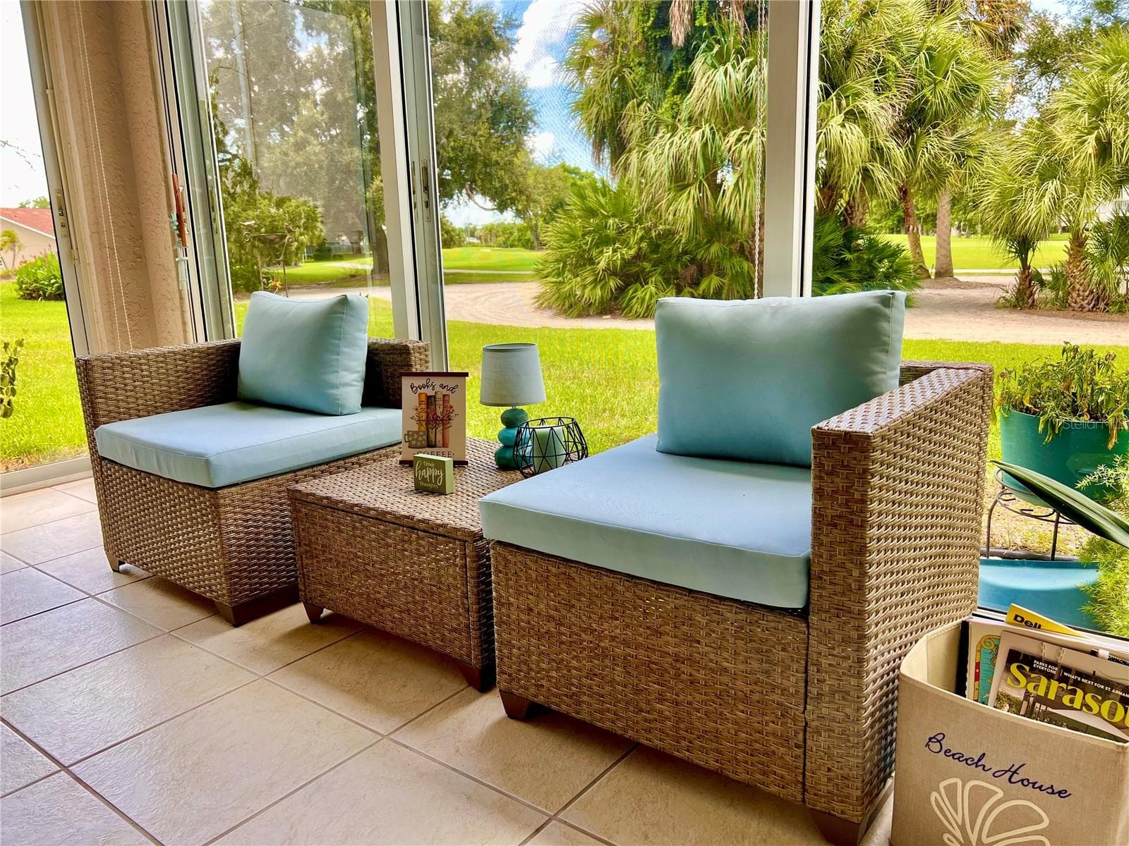 Comfy furniture on the back lansi - 6501 STONE RIVER RD #104, BRADENTON