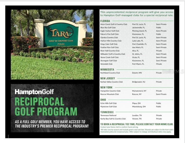 Joining Tara gives you access to many other private golf courses - 6501 STONE RIVER RD #104, BRADENTON