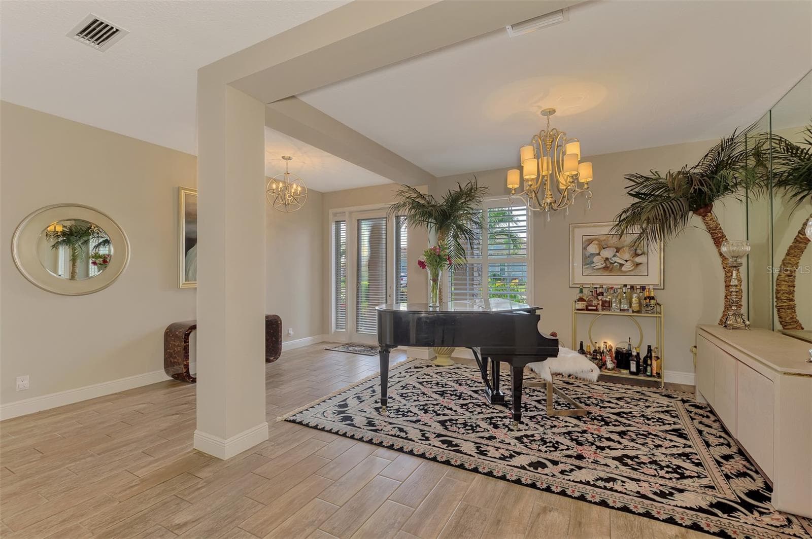 Dining room aka piano room - 708 ROSEMARY CIR, BRADENTON