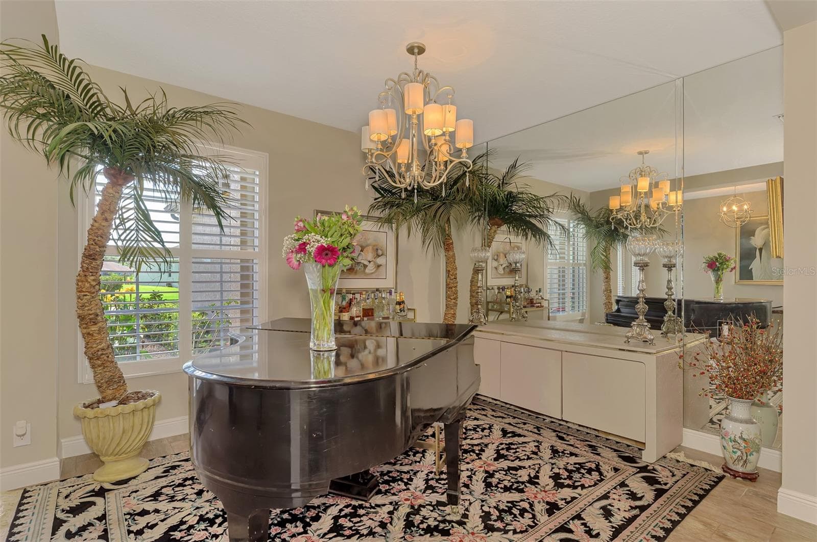 Dining room, aka piano room - 708 ROSEMARY CIR, BRADENTON