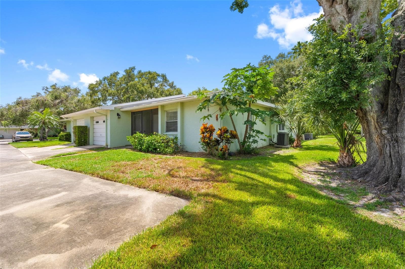 Parking Pad and private side yard - 2833 ORANGE TREE CIR N #A, PALM HARBOR
