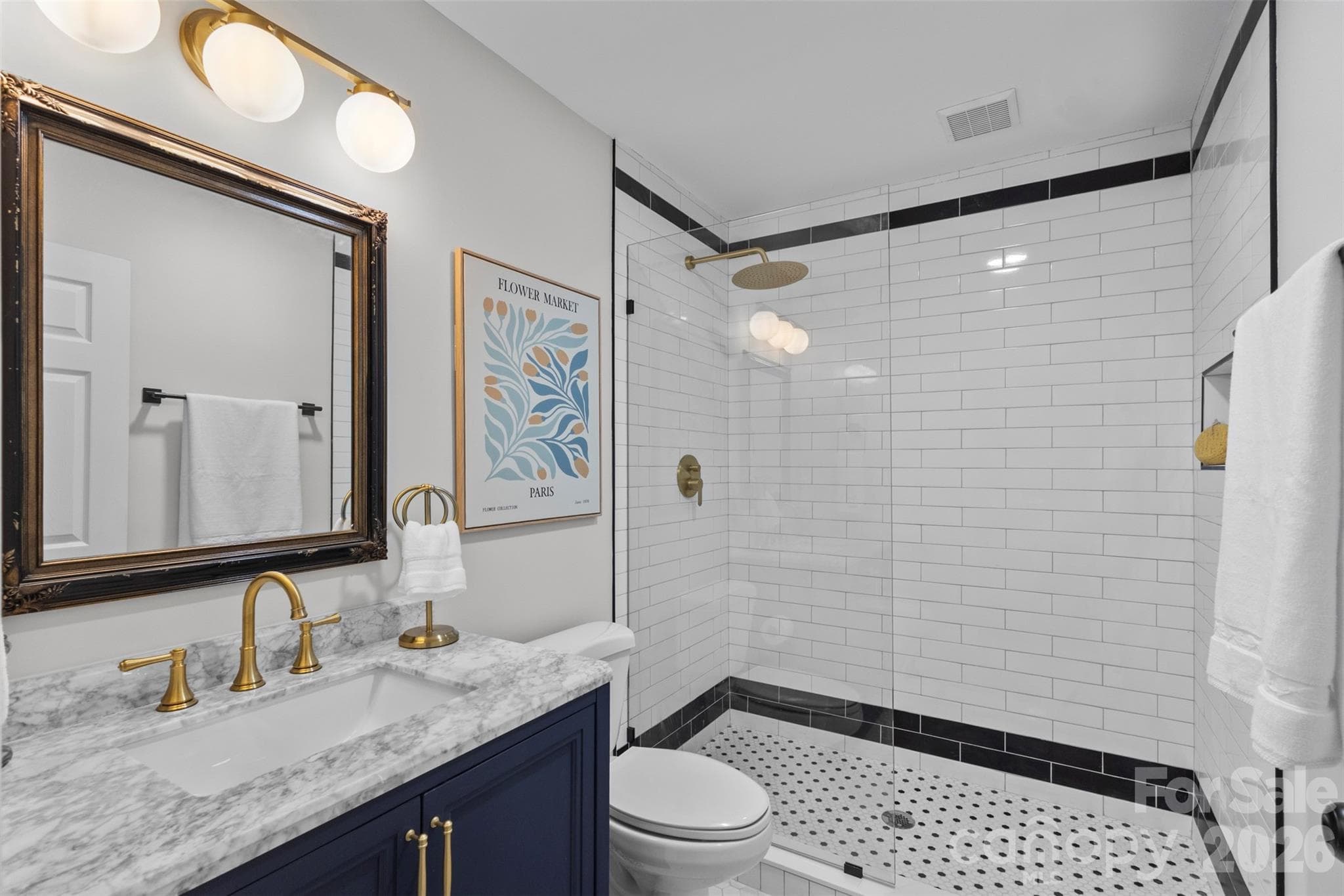 Primary bath - 3840 Colebrook Road, Charlotte