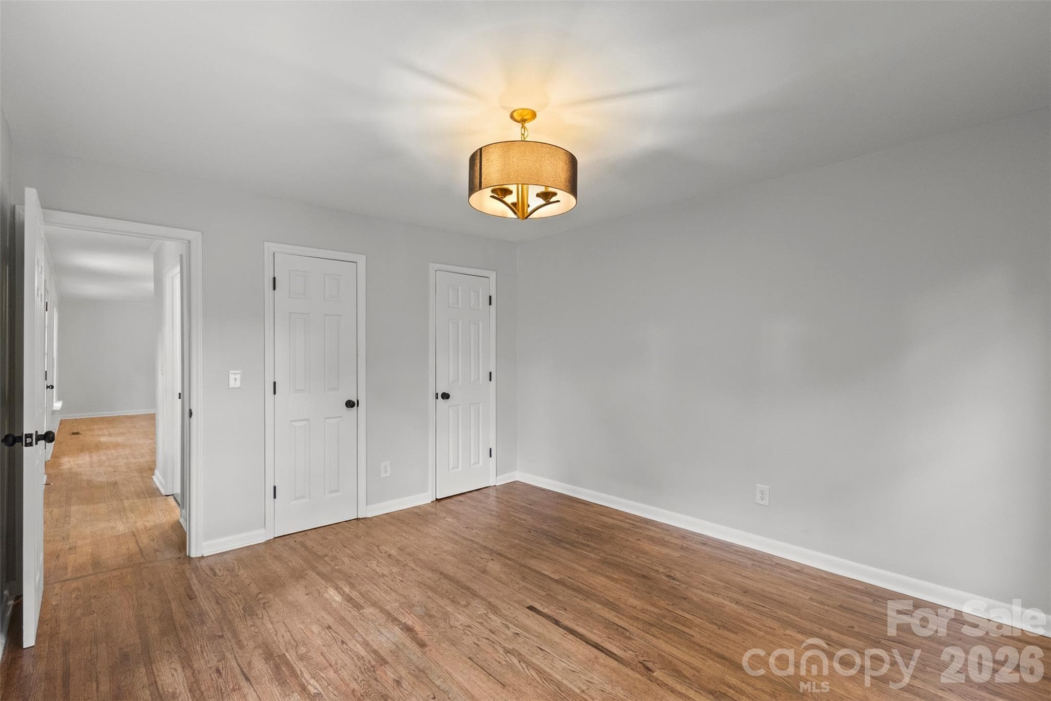 Primary bedroom Dual Closets - 3840 Colebrook Road, Charlotte