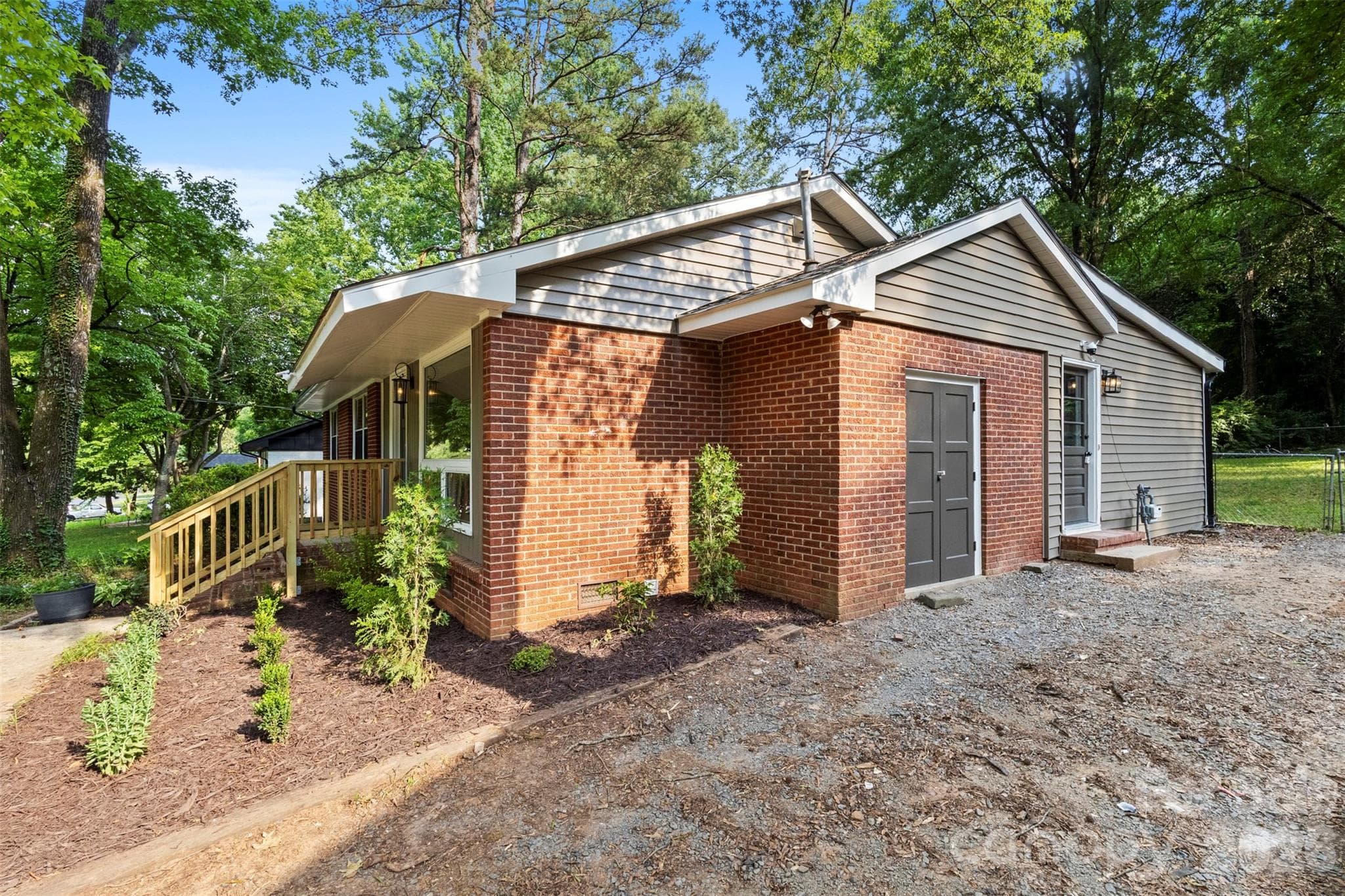 Side of house - 3840 Colebrook Road, Charlotte
