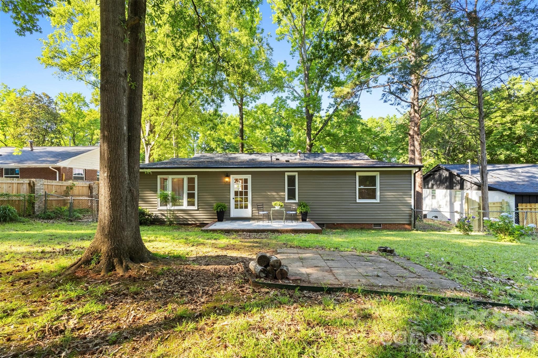 Back of house - 3840 Colebrook Road, Charlotte