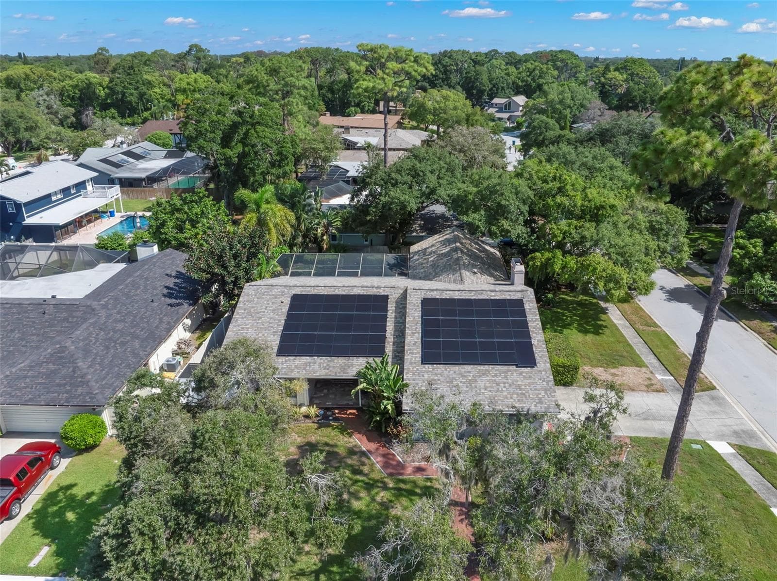 Aerial - 1419 INDIAN TRL S, PALM HARBOR