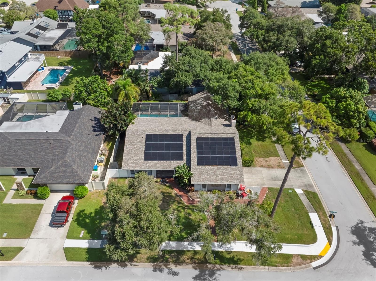 Aerial - 1419 INDIAN TRL S, PALM HARBOR