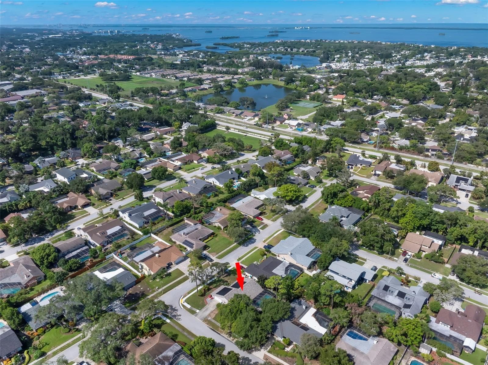 Aerial - 1419 INDIAN TRL S, PALM HARBOR