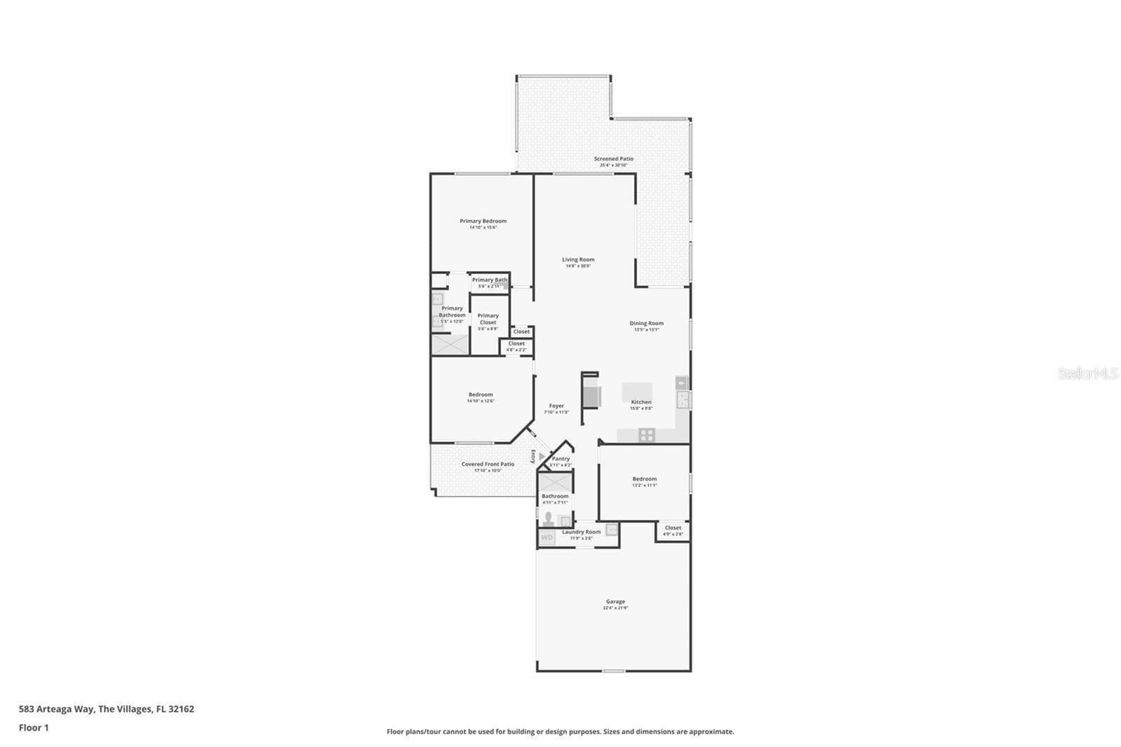 Floor Plan - 583 ARTEAGA WAY, THE VILLAGES