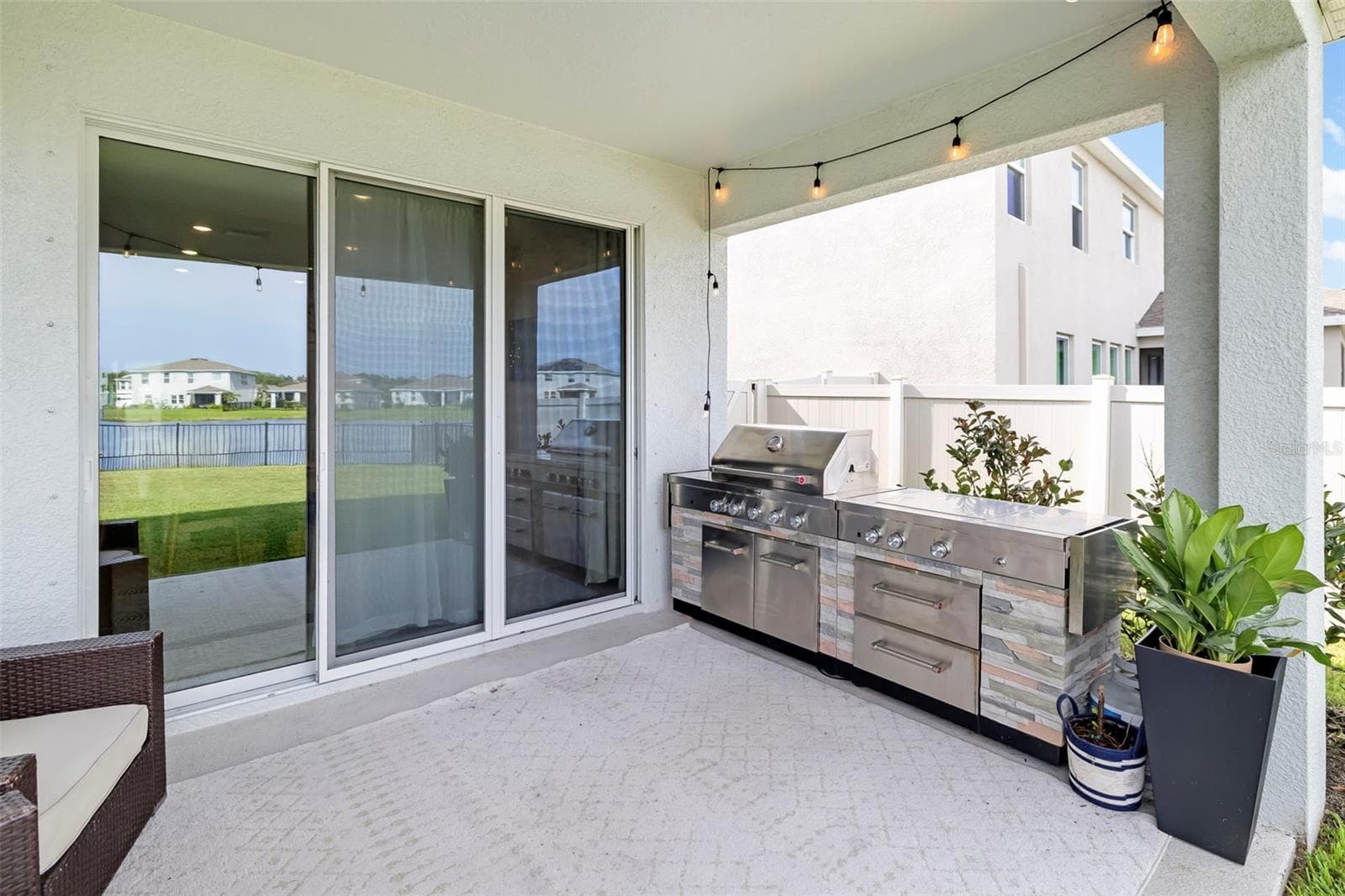 Lanai with Full Outdoor Kitchen - 523 158TH ST E, BRADENTON