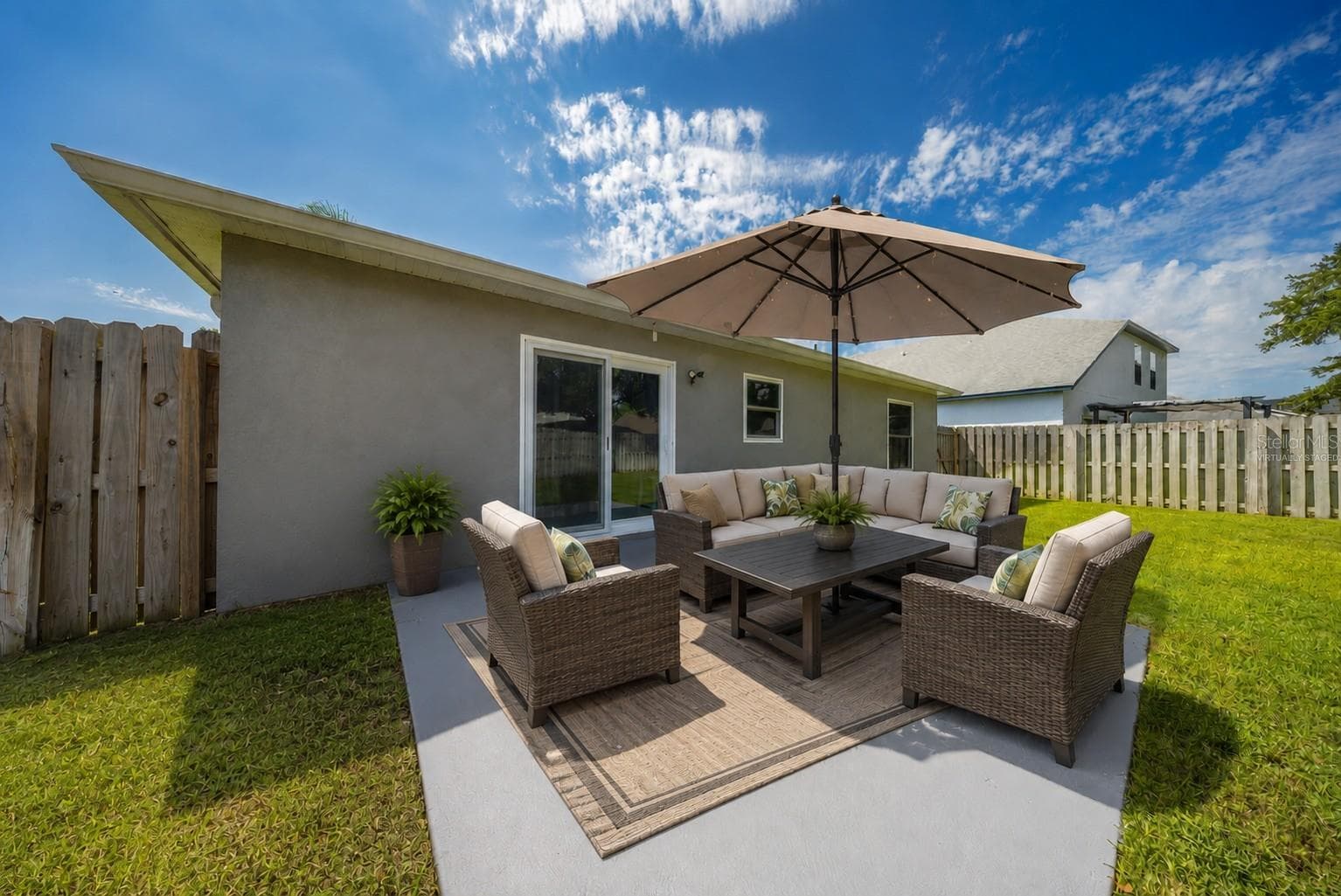 Patio -virtually staged - 138 BRIGHTVIEW DR, LAKE MARY