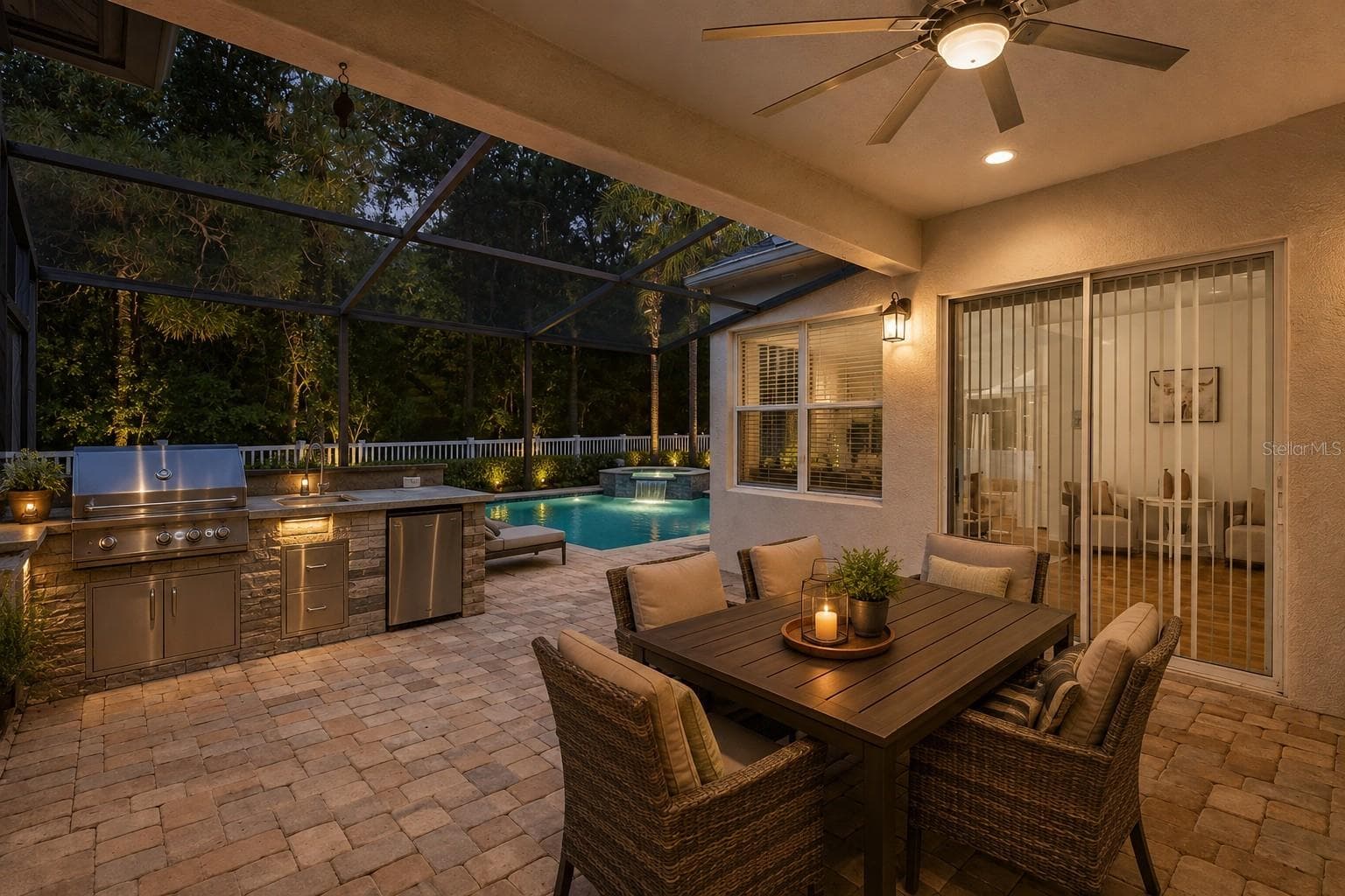 AI-Generated Conceptual Rendering – Pool and outdoor features shown are not currently existing. Image is intended to illustrate the potential use of the backyard space. - 16132 IVY LAKE DR, ODESSA