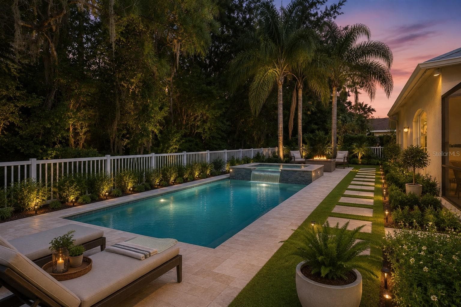 AI-Generated Conceptual Rendering – Pool and outdoor features shown are not currently existing. Image is intended to illustrate the potential use of the backyard space. - 16132 IVY LAKE DR, ODESSA