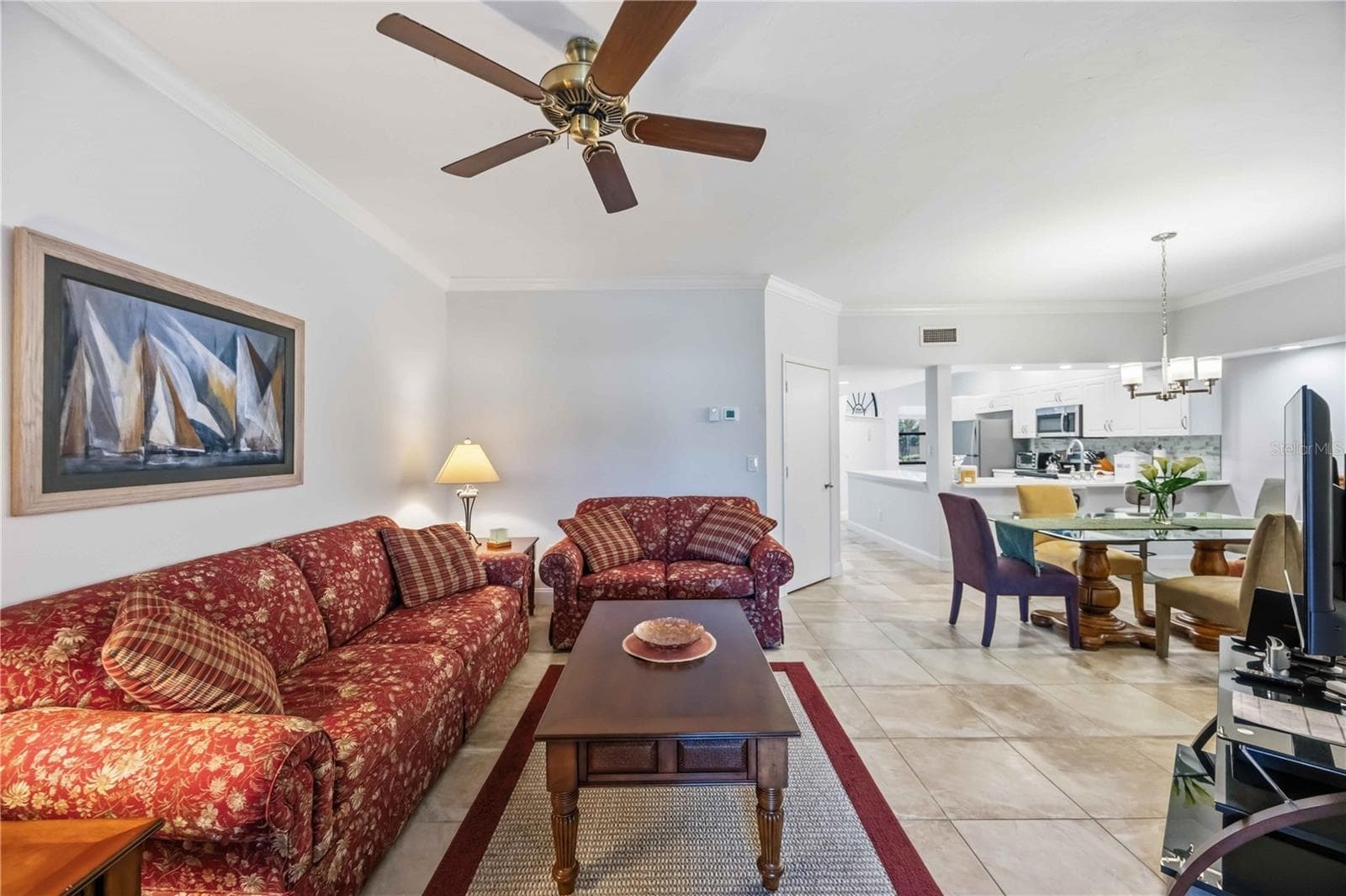 great room living & dining area - 5726 ASHTON LAKE DR #11, SARASOTA