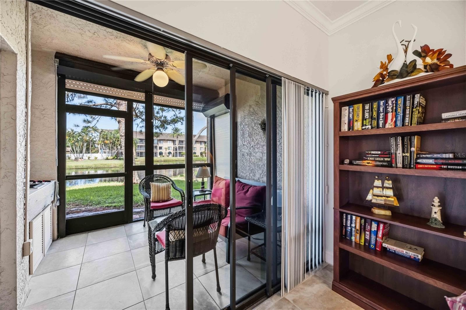 screened lanai w/ hurricane shutters - 5726 ASHTON LAKE DR #11, SARASOTA