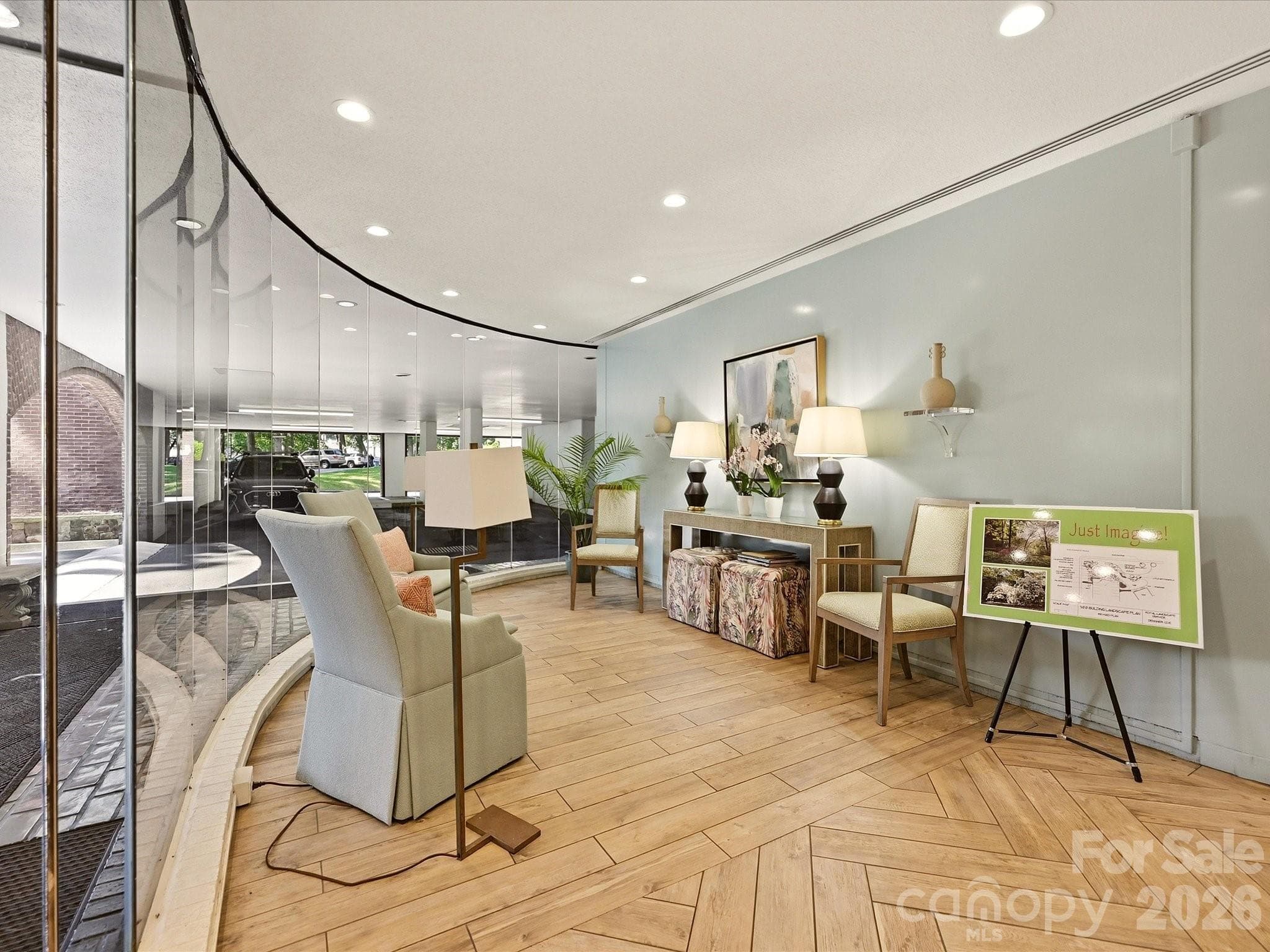 Meet friends or wait for your ride in the glass walled Lobby - 806 Cherokee Road, Charlotte