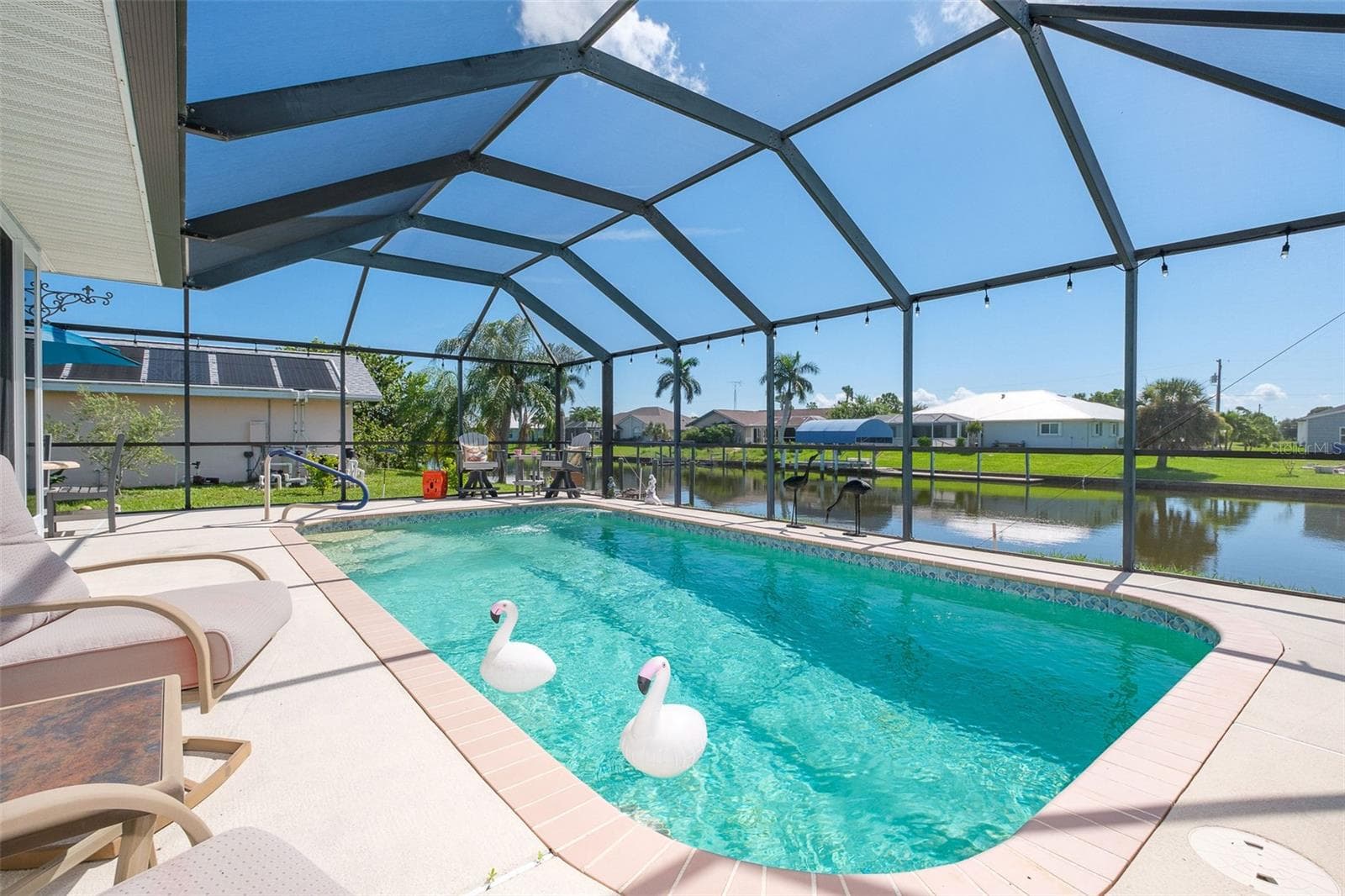 Stunning pool area - 9296 ARRID CIR, PORT CHARLOTTE