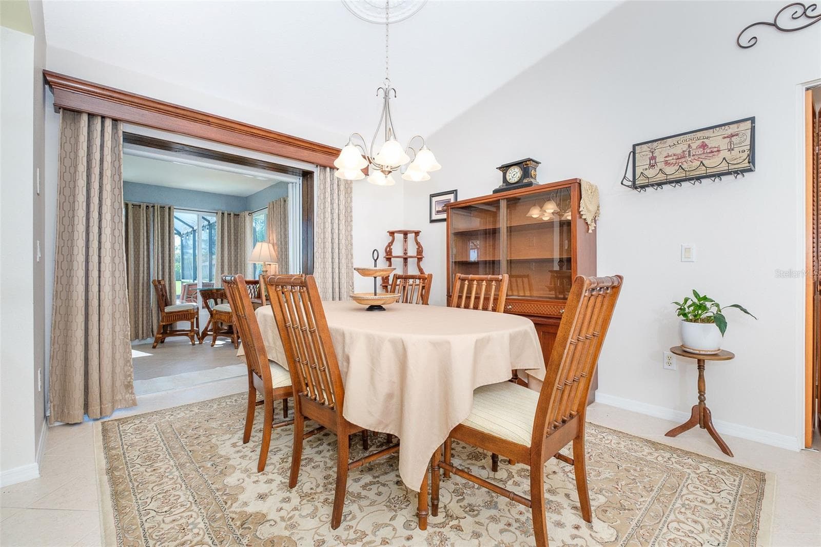Dining room w/pocket sliders ti FL room - 9296 ARRID CIR, PORT CHARLOTTE