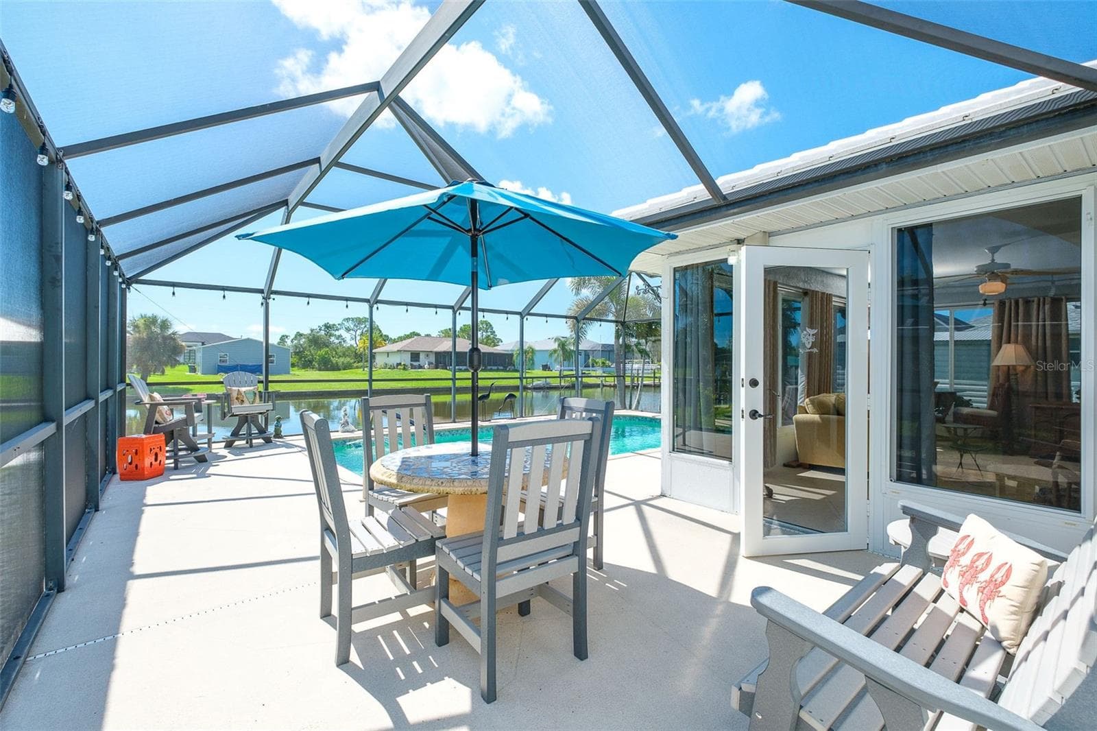 Lanai w/room for entertaining - 9296 ARRID CIR, PORT CHARLOTTE