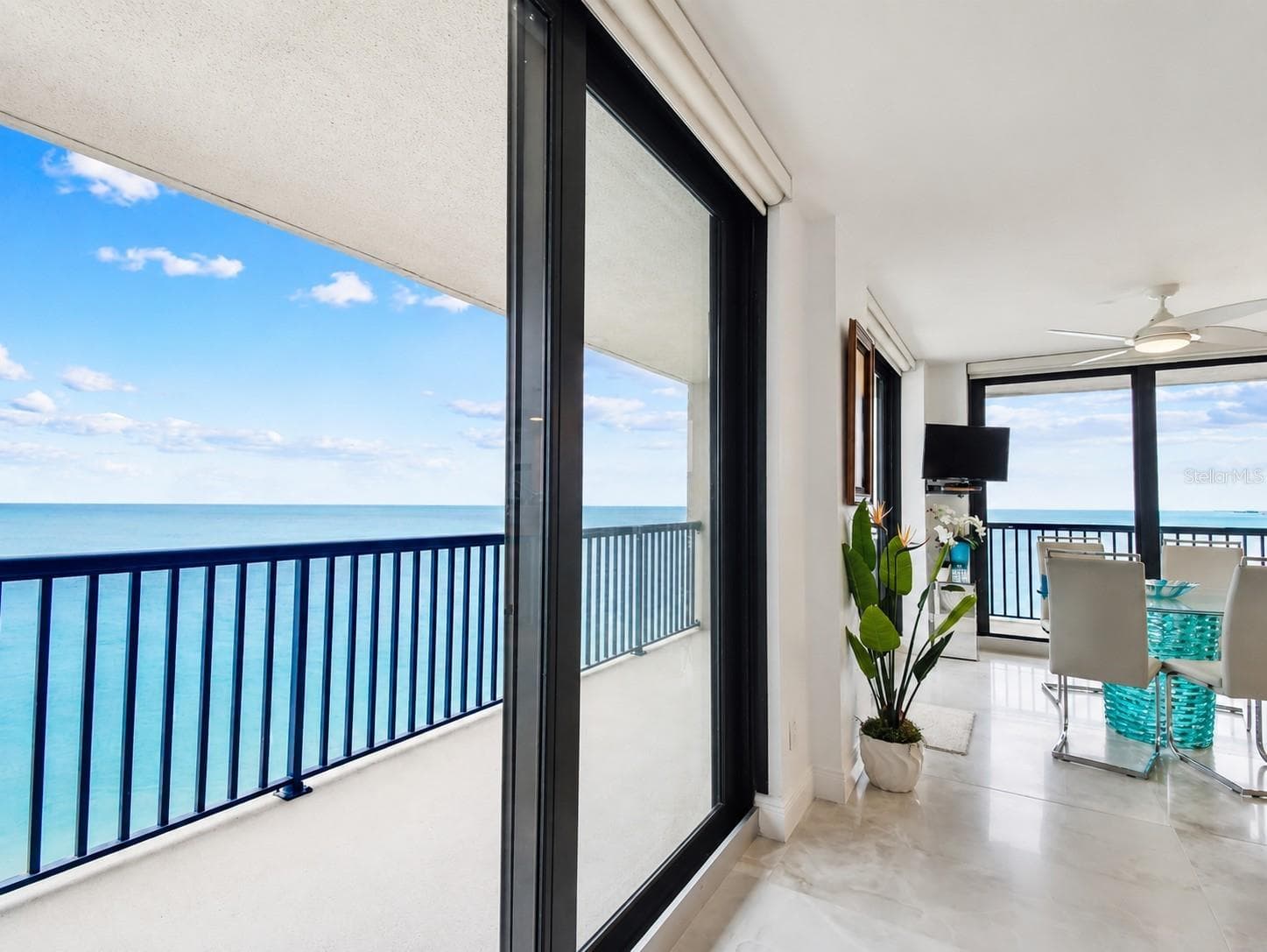 The terrace wraps around for coveted south and west views! - 1660 GULF BLVD #PH1, CLEARWATER BEACH