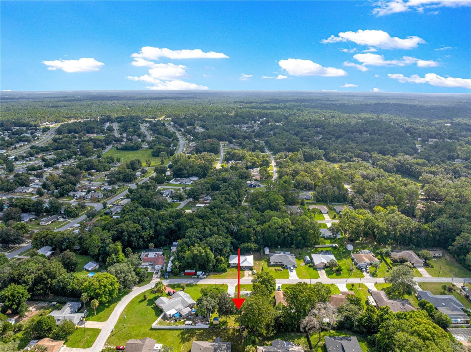 Another aerial perspective of the Citrus Springs setting. - 2170 W DORAL CT, CITRUS SPRINGS