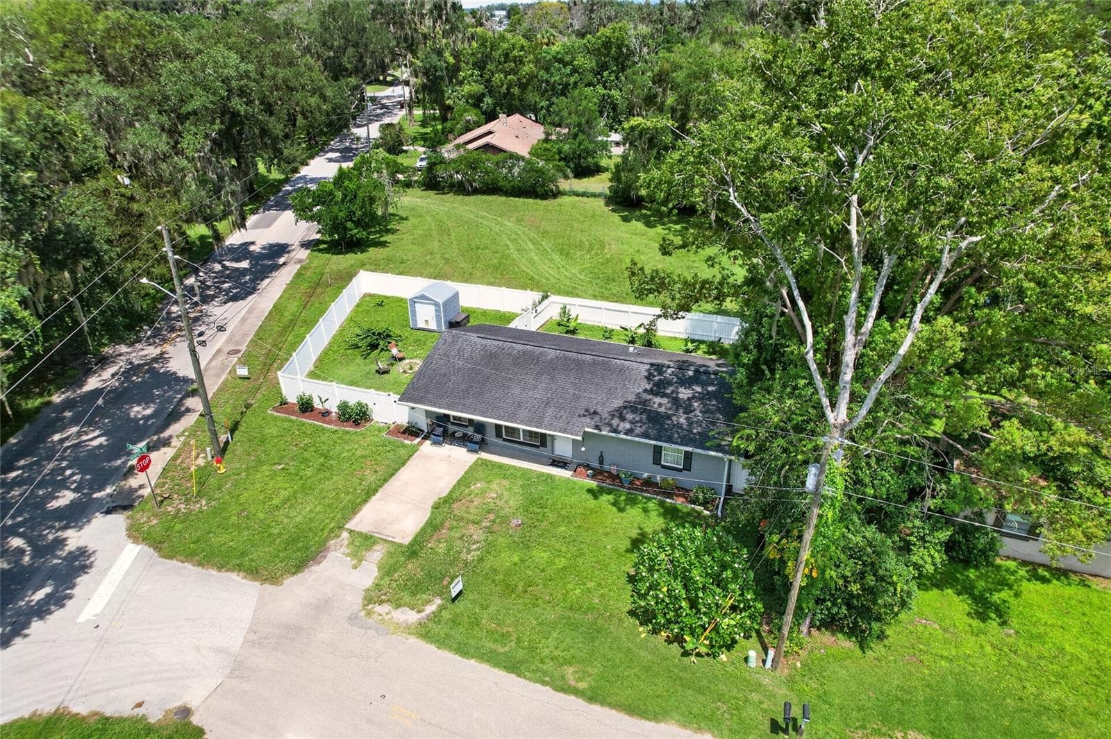 Aerial view from front of home - 5203 SE 114TH ST, BELLEVIEW