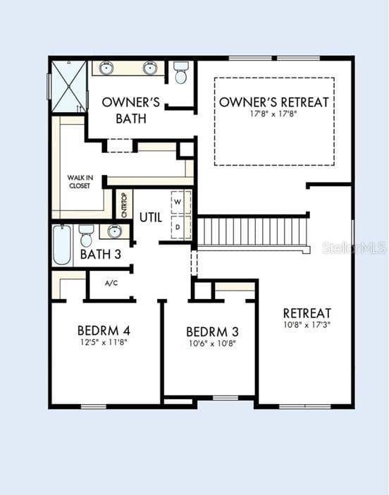 Floor Plan Second Floor - 811 W ORIENT ST, TAMPA
