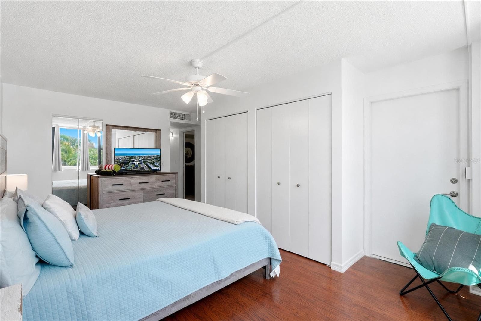 Primary Bedroom with walk-in closet - 5855 MIDNIGHT PASS RD #222, SARASOTA