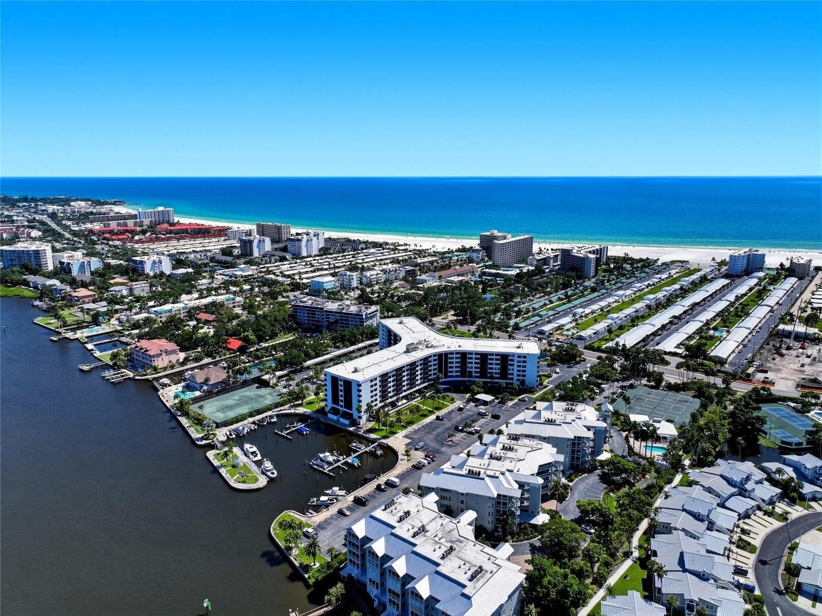 Harbour Towers Aerial View - 5855 MIDNIGHT PASS RD #222, SARASOTA