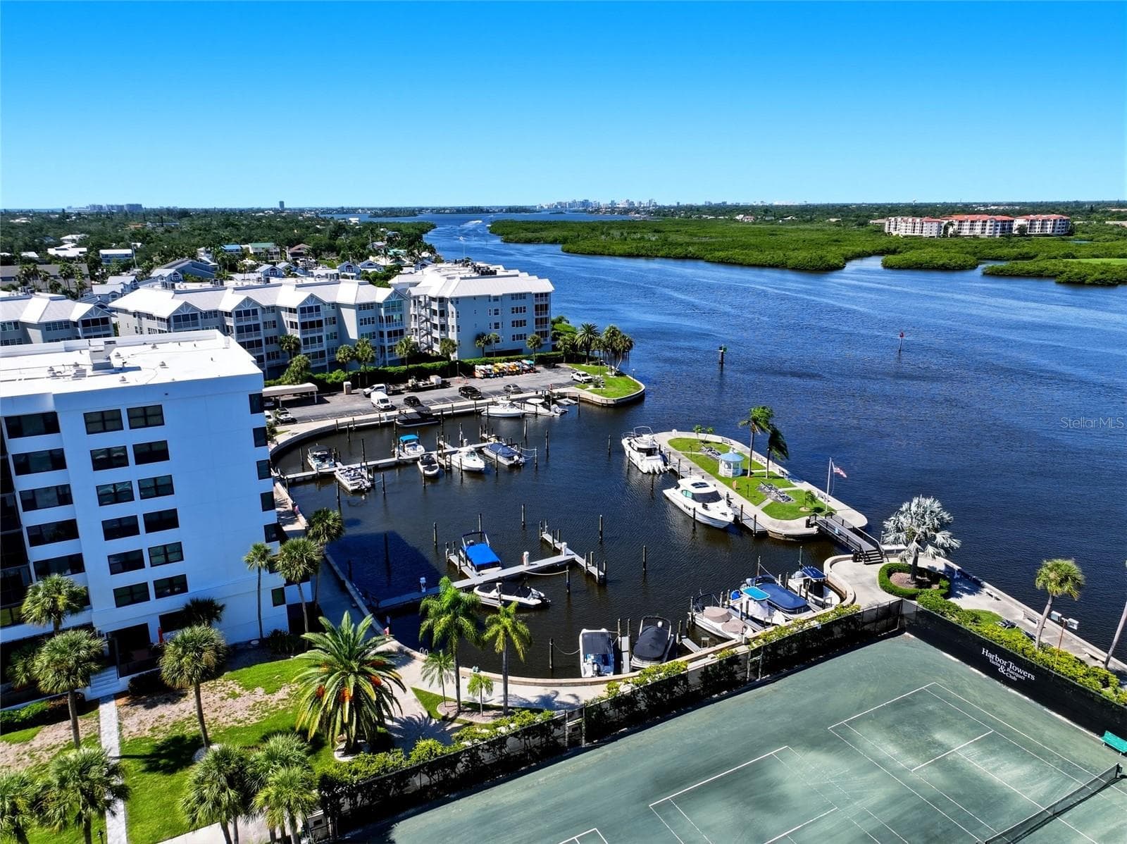 Harbour Towers Aerial View - 5855 MIDNIGHT PASS RD #222, SARASOTA