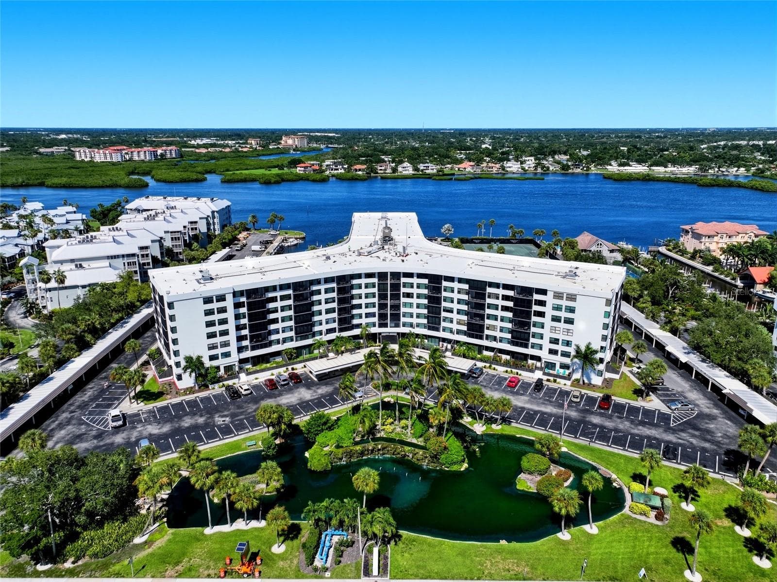 Harbour Towers Aerial View - 5855 MIDNIGHT PASS RD #222, SARASOTA