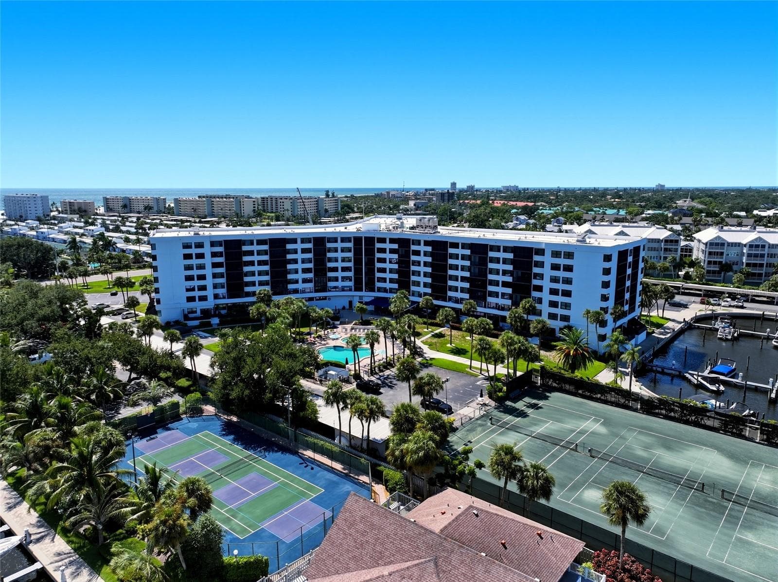Harbour Towers Aerial View - 5855 MIDNIGHT PASS RD #222, SARASOTA