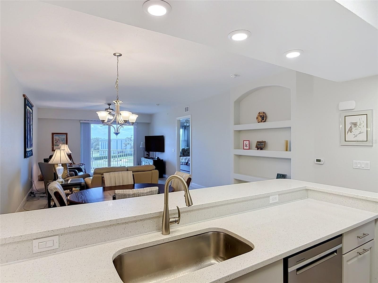 Kitchen Overlooking Dining area and Living Room - 2 RIVERWALK DR #404, NEW SMYRNA BEACH